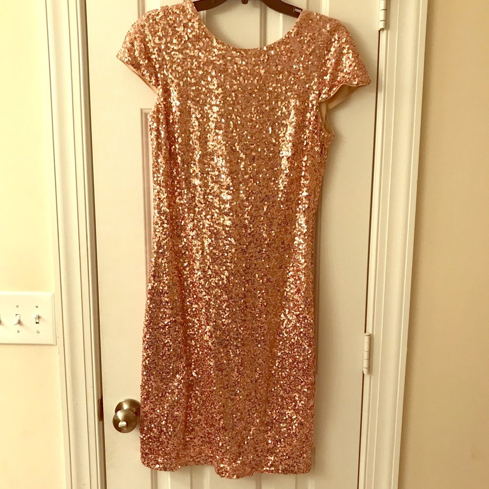Belle Badgley Mischka Sequined Dress